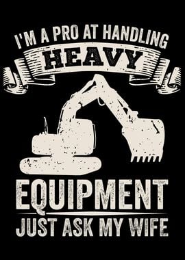 Funny Vintage Excavator