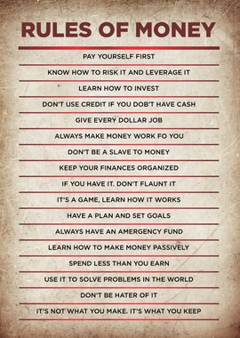 rules of money