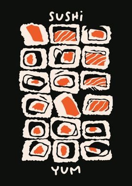 Sushi Yum Poster