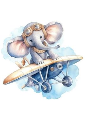 Elephant in plane