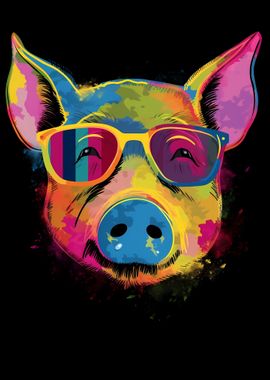 Pig With Sunglasses