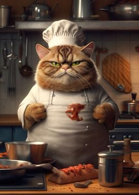 Fat Cat Cook Chef