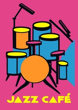 Magenta Jazz Poster