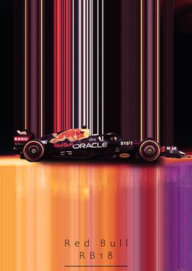 Redbull RB18 f1 car poster