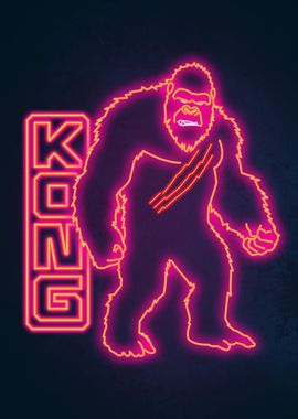 Neon Kong Red