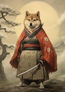 Shiba Inu The Samurai 