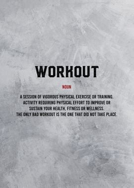 workout dictionary