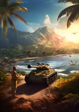 WW2 landscape Art