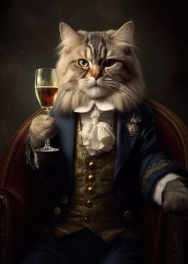 Cat Aristrocat Wine