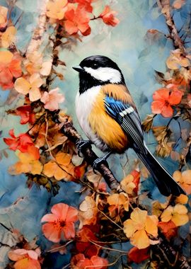 Chickadee bird