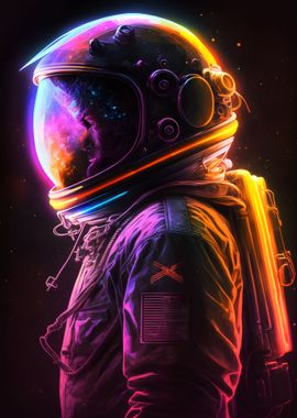 Astronaut walking towards