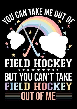 Funny Field Hockey Rainbow