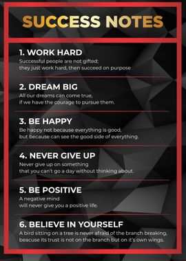 success notes