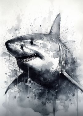 Shark Inked Marine Hunter