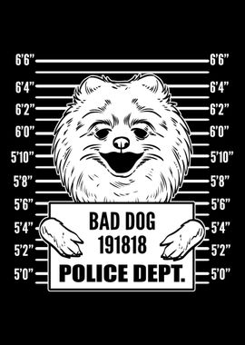 Mugshot Pomeranian Pun Mak