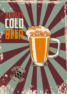 Always cold beer Vintage 