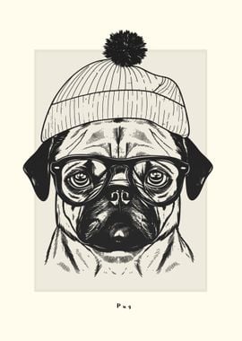 Pug Illustration