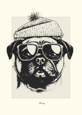 Pug Illustration