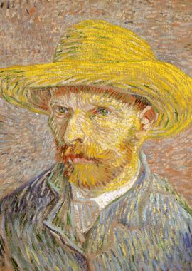 Straw Hat 1887 van Gogh