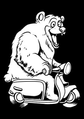 Scooter Bike Bear