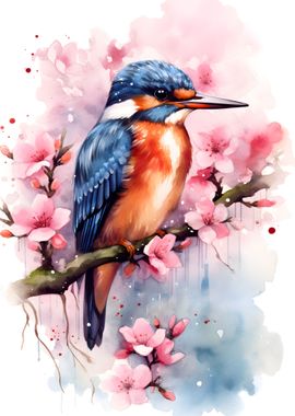 Kingfisher Watercolor