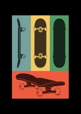 Retro Skateboard Skate