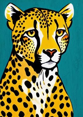 Aries Cheetah Poster