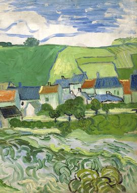 View of Auvers 1890 Gogh