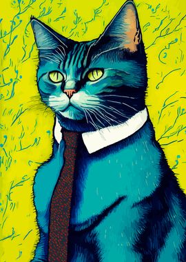 CAT BY VINCENT VAN GOGH