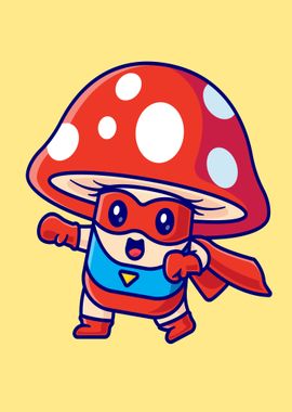 Mushroom super hero