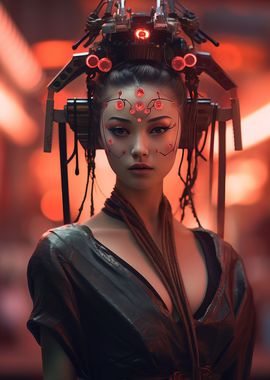 Cyberpunk geisha