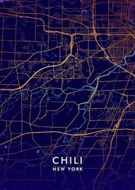 Chili New York Map