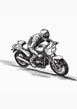 Sketch of motorcross