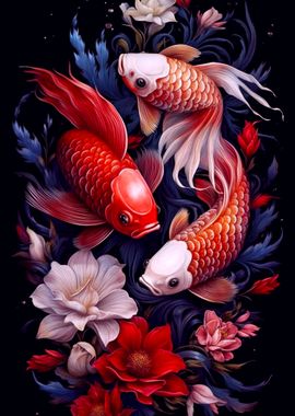 3 Koi Fish