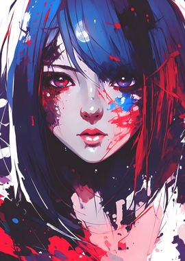 Abstract Anime Girl