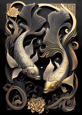 Dual Noble Koi Fish