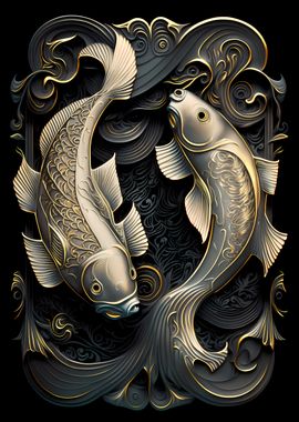 Dual Koi Fish Serenade