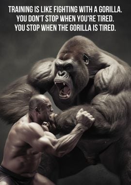 Training vs Fight Gorilla