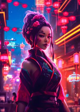 Geisha Cyberpunk