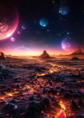 Colorful Cosmic Landscape