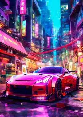 Cars city night