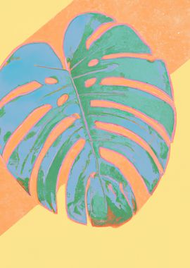 Monstera Plant Abstract