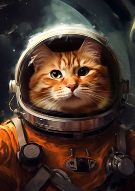 Astronaut Cat Space Galaxy