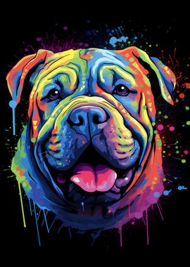 Shar Pei Colorful