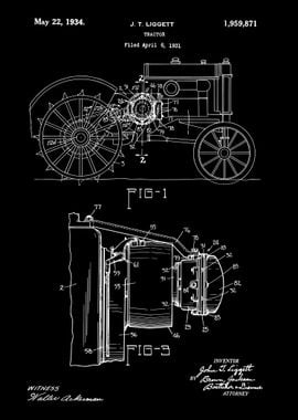 Vintage TRACTOR patent