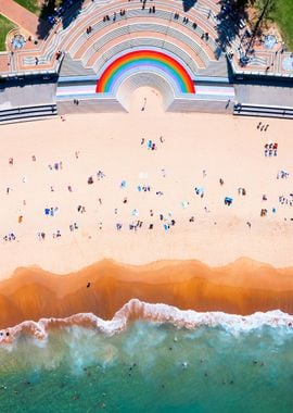 Coogee beach aerial Sydney