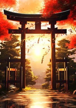 Torii Gate in Japanese