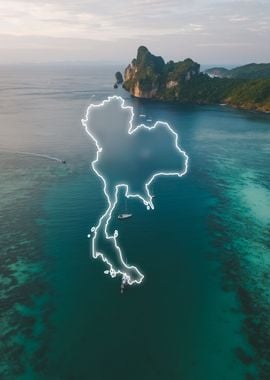 Thailand Country Map