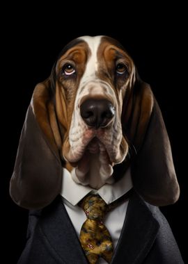 Business Basset Hound