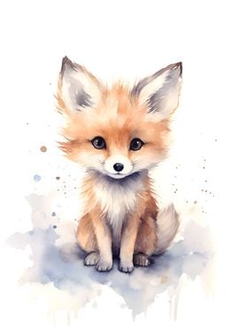 Fox Watercolor